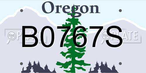 B0767S Oregon License Plate
