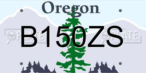 B150ZS Oregon License Plate