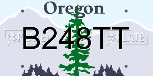 B248TT Oregon License Plate