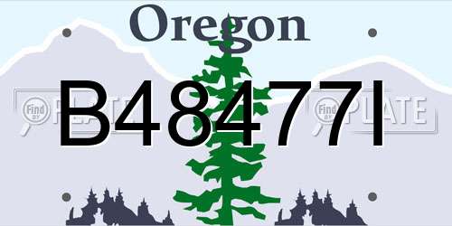 B48477I Oregon License Plate