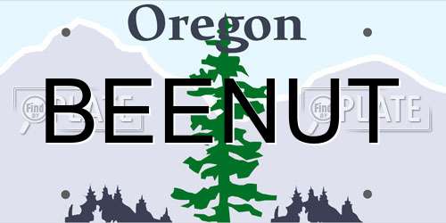 BEENUT Oregon License Plate