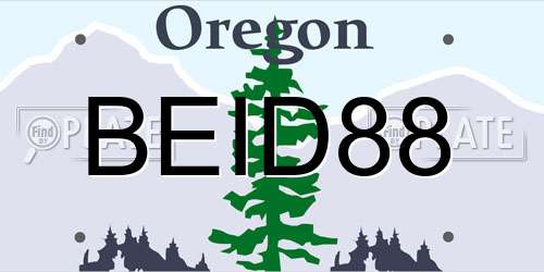 BEID88 Oregon License Plate
