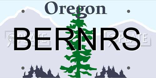 BERNRS Oregon License Plate