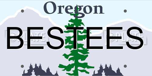 BESTEES Oregon License Plate