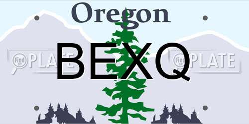 BEXQ Oregon License Plate