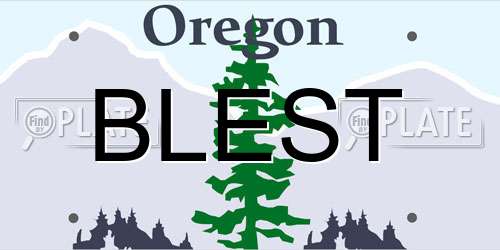 BLEST Oregon License Plate