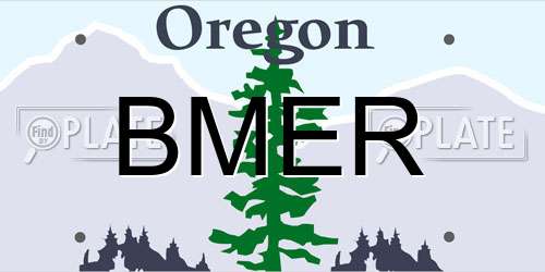 BMER Oregon License Plate