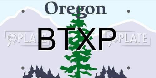 BTXP Oregon License Plate