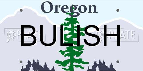 BULISH Oregon License Plate