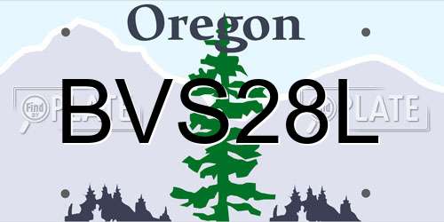 BVS28L Oregon License Plate