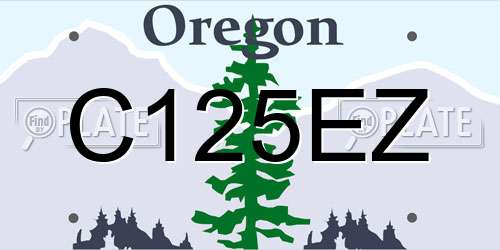 C125EZ Oregon License Plate
