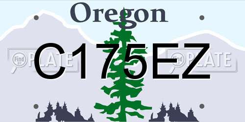 C175EZ Oregon License Plate