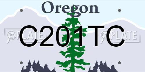 C201TC Oregon License Plate