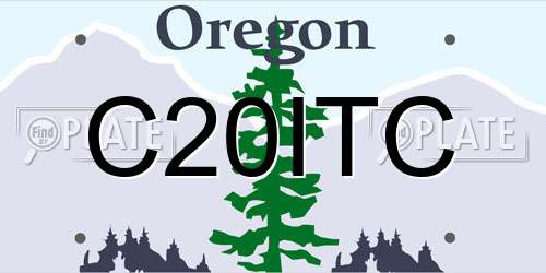 C20ITC Oregon License Plate