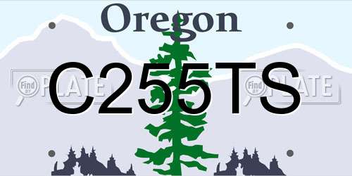 C255TS Oregon License Plate
