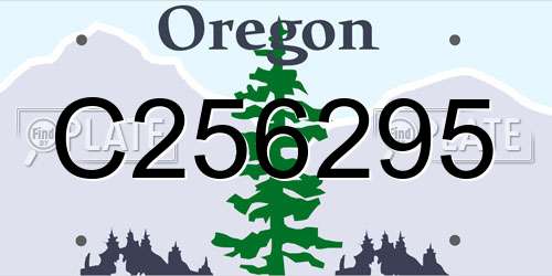 C256295 Oregon License Plate