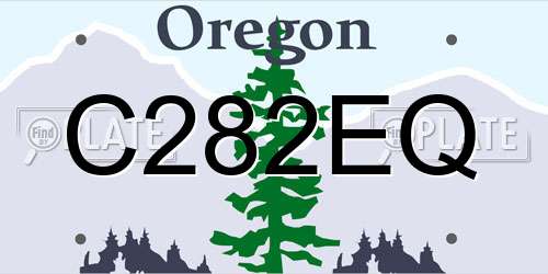 C282EQ Oregon License Plate