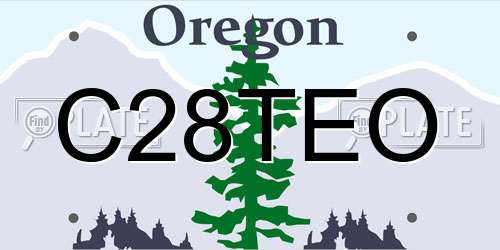 C28TEO Oregon License Plate