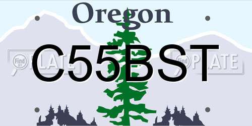 C55BST Oregon License Plate