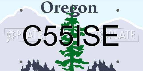 C55ISE Oregon License Plate