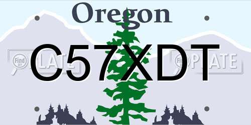 C57XDT Oregon License Plate