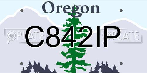 C842IP Oregon License Plate