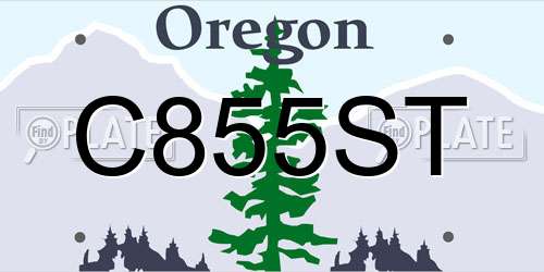 C855ST Oregon License Plate