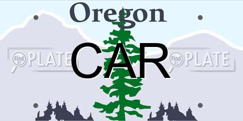 CAR Oregon License Plate