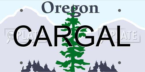 CARGAL Oregon License Plate
