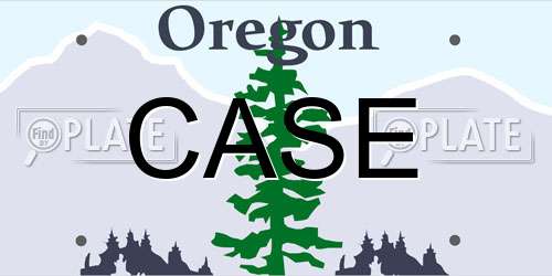 CASE Oregon License Plate