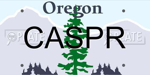 CASPR Oregon License Plate