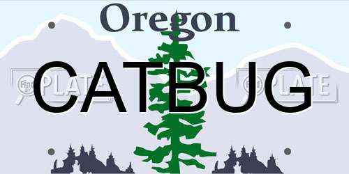 CATBUG Oregon License Plate