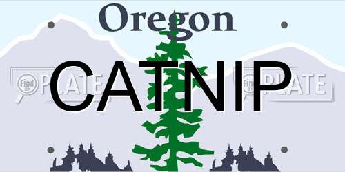 CATNIP Oregon License Plate
