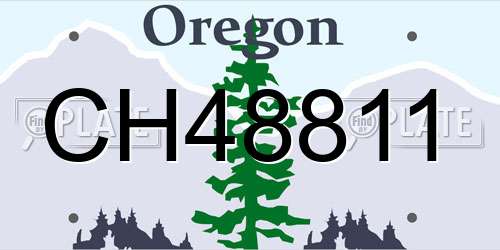 CH48811 Oregon License Plate