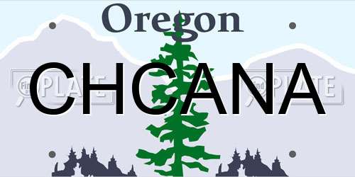 CHCANA Oregon License Plate
