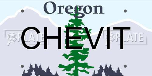 CHEVIT Oregon License Plate