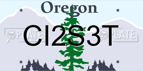 CI2S3T Oregon License Plate