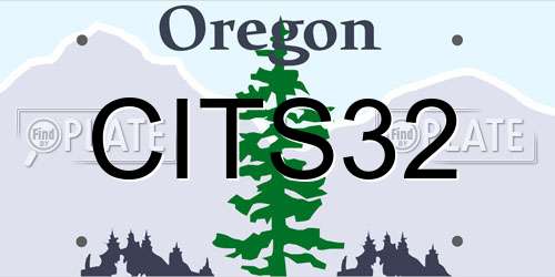 CITS32 Oregon License Plate