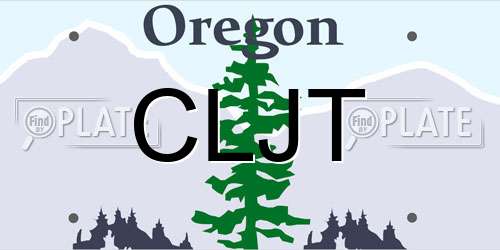 CLJT Oregon License Plate