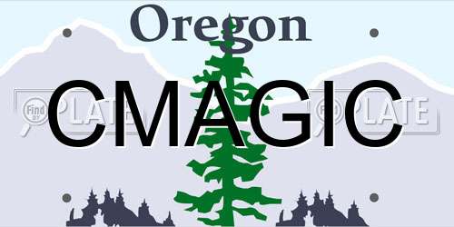 CMAGIC Oregon License Plate