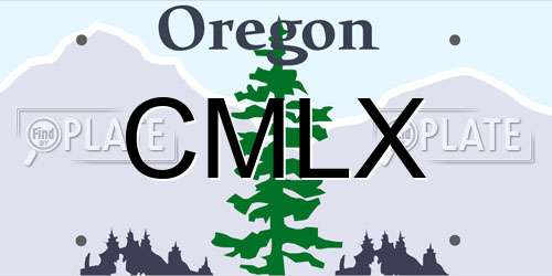 CMLX Oregon License Plate