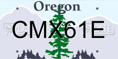 CMX61E Oregon License Plate