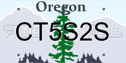 CT5S2S Oregon License Plate