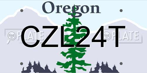 CZL24T Oregon License Plate