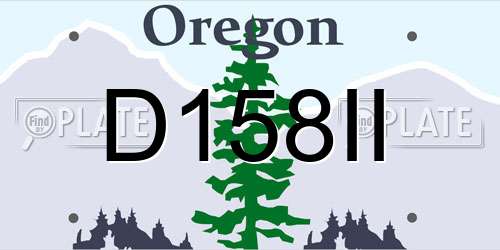 D158II Oregon License Plate