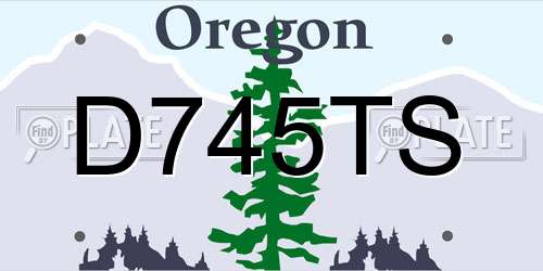 D745TS Oregon License Plate