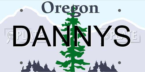 DANNYS Oregon License Plate