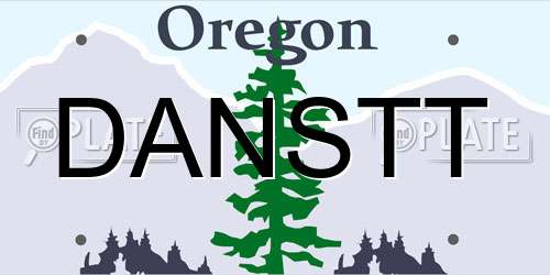 DANSTT Oregon License Plate
