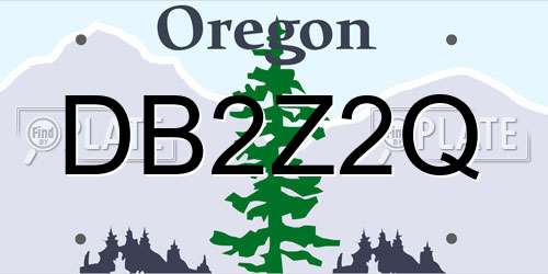 DB2Z2Q Oregon License Plate
