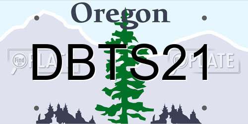 DBTS21 Oregon License Plate